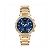 Michael Kors Women’s Quartz Gold Stainless Steel Blue Dial 39mm Watch MK6262